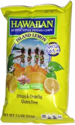 Hawaiian Kettle Style Potato Chips Island Lemon