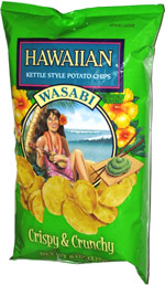 Hawaiian Kettle Style Potato Chips Wasabi