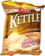 Herr's Kettle Cooked Potato Chips Philly Cheese Steak