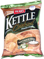 Herr's Kettle Cooked Sour Cream & Onion Potato Chips