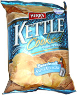 Herr's Kettle Cooked Boardwalk Salt & Vinegar Potato Chips