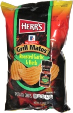 Herr's McCormick Grill Mates Roasted Garlic & Herb Potato Chips