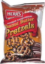 Herr's Chocolate Flavor-Dipped Peanut Butter Pretzels