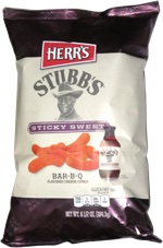 Herr's Stubb's Sticky Sweet Bar-B-Q Flavored Cheese Curls