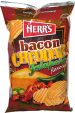 Herr's Bacon Jalapeño Cheddar Rippled Potato Chips