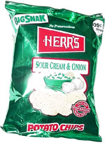 Herr's Sour Cream & Onion Ripples Potato Chips