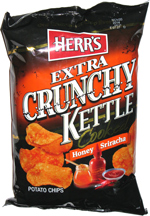 Herr's Extra Crunchy Kettle Cooked Honey Sriracha Potato Chips