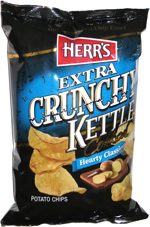 Herr's Extra Crunchy Kettle Cooked Hearty Classic Potato Chips