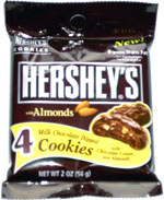Hershey's with Almonds Milk Chocolate Dipped Cookies