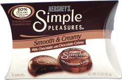 Hershey's Simple Pleasures Smooth & Creamy Milk Choclate with Chocolate Crème