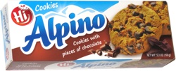 Hi Alpino Cookies with Pieces of Chocolate