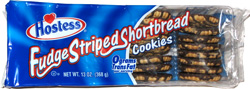 Hostess Fudge Striped Shortbread Cookies