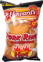 Howard's Pork Rinds Hot Flavored