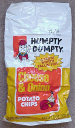 Humpty Dumpty Cheese & Onion Artificially Flavored Ripple Chips
