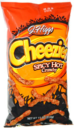 J. Higgs Cheezies Spicy Hot Crunchy