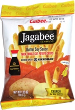Jagabee Butter Soy Sauce Thick, Whole Cut Potato Crisps