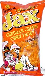 Jax Crunchy Cheddar Cheese Corn Twists