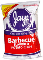 Jays Barbecue Flavored Potato Chips