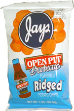 Jays Open Pit Barbecue Flavored Ridged Potato Chips