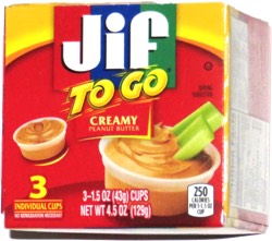 Jif To Go Creamy Peanut Butter