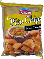 Kanagroo Pita Chips Zesty Cheddar