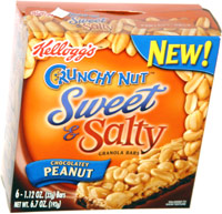 Kellogg's Crunchy Nut Sweet & Salty Granola Bars Chocolatey Peanut