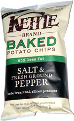 Kettle Baked Potato Chips Salt & Fresh Ground Pepper