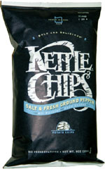 Kettle Chips Salt & Fresh Ground Pepper Hand Cooked Potato Chips