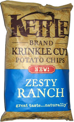 Kettle Krinkle Cut Potato Chips Zesty Ranch