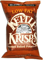 Kettle Krisps Gourmet Baked Potato Chips Mustard & Honey