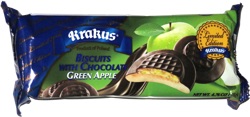 Krakus Biscuits with Chocolate Green Apple