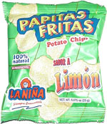 La Niña Papitas Fritas Sabor A Limon Potato Chips