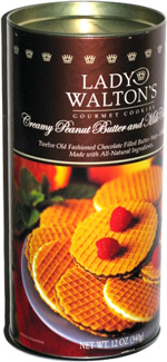 Lady Walton's Gourmet Cookies Creamy Peanut Butter and Milk Chocolate