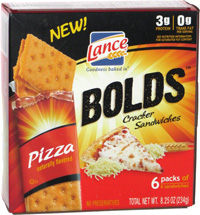 Lance Bolds Cracker Sandwiches Pizza