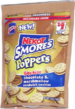 Lance Nekot S'mores Poppers Bite-Size Chocolate & Marshmallow Sandwich Cookies