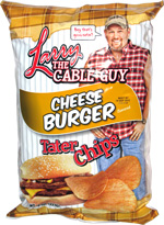 Larry the Cable Guy Cheese Burger Tater Chips