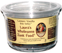 Laura's Wholesome Junk Food Lemon-Vanilla Bite-lettes