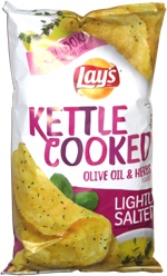 Lay's Kettle Cooked Olive Oil & Herbs Lightly Salted