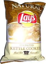 Natural Lay's Sea Salted Kettle Cooked Potato Chips