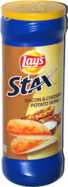 Lay's Stax Bacon & Cheddar Potato Skins