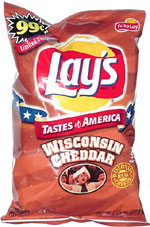 Lay's Tastes of America Wisconsin Cheddar Flavored Potato Chips