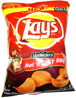 Lay's KC Masterpiece Hot 'n Spicy BBQ Potato Chips