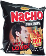 Leslie's Nacho Corn Chips Hot Chili!