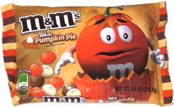 M&M's White Pumpkin Pie