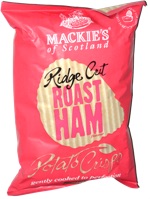 Mackie's of Scotland Roast Ham Ridge Cut Potato Crisps