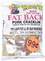 Mac's Wash Pot Style Fat Back Pork Cracklin