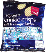 Marks & Spencer Reduced Fat Crinkle Crisps Salt & Vinegar Flavour