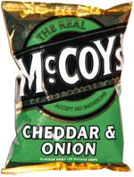 McCoy's Cheddar & Onion Flavour Ridge Potato Chips