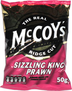 McCoy's Ridge Cut Sizzling King Prawn