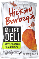 Metro Deli Hickory Barbeque Kettle Cooked Potato Chips